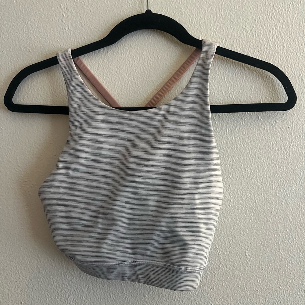 lululemon athletica Gray and Pink Bra